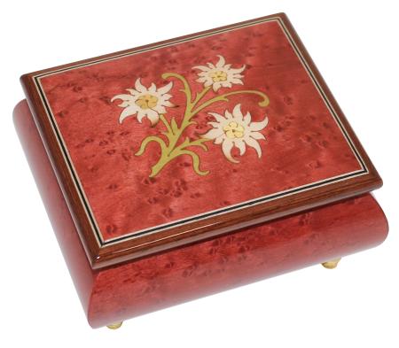 Nr.40E02 Intarsien Edelweiss Rot